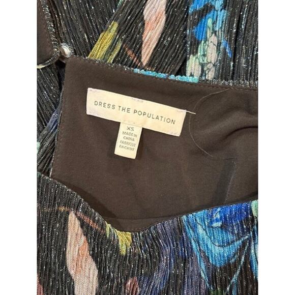 Dress the Population “Kirsi” Mini Dress with Sash Belt and Long Sleeves – Small - Picture 7 of 7